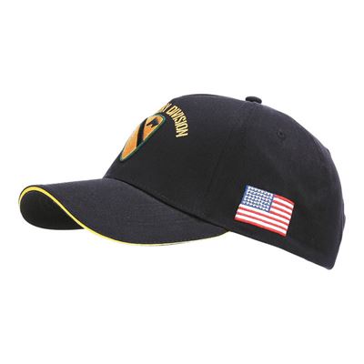 Čiapka BASEBALL US CAVALRY WWII 3D ČIERNÁ