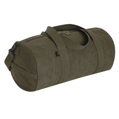 Taška WAXED DUFFLE BAG cez rameno OLIV