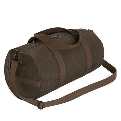 Taška WAXED DUFFLE BAG cez rameno BROWN