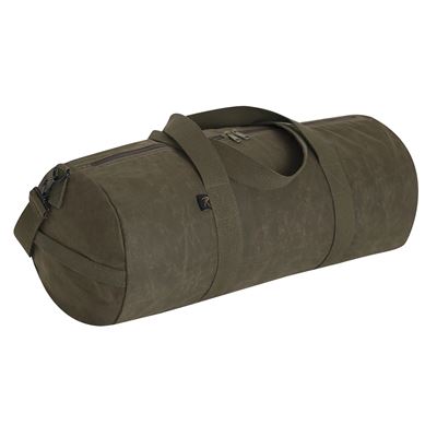 Taška WAXED DUFFLE BAG cez rameno 24" ZELENÁ