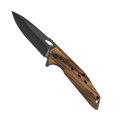 Nôž zatvárací ZEBRA WOOD čierna čepeľ
