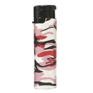 Oválny tryskový zapaľovač PINK CAMO