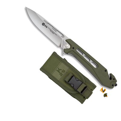 Zatvárací nôž TACTICAL XL s puzdrom ZELENÝ
