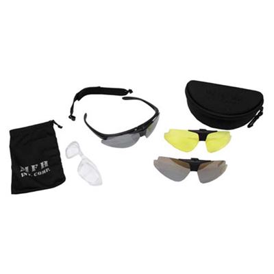 Okuliare slnečné HAWK / 3 sklá MFH 25823 2