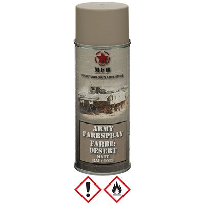 Farba ARMY maskovacia v spreji 400ml RAL1019 MATT DESERT