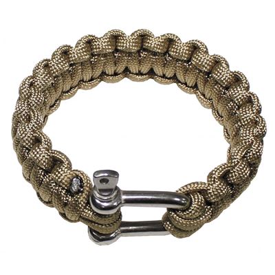 Náramok PARACORD kov.pracka COYOTE