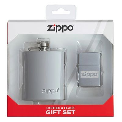 Zapaľovač a ploskačka 3oz ZIPPO darčekové balenie