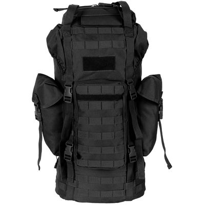 Ruksak bojový MOLLE 65 l polstrovaný + ALU výstuha ČIERNY MFH 30250A 2