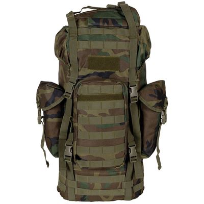 Ruksak bojový MOLLE 65 l polstrovaný + ALU výstuha WOODLAND MFH 30250T 2