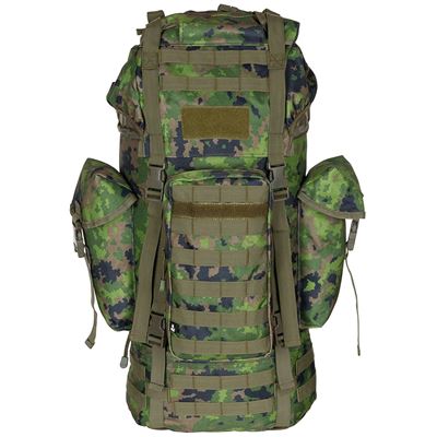 Ruksak bojový MOLLE 65 l polstrovaný + ALU výstuha M05 tarn