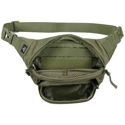 TACTICAL oblička s panelom VELCRO ZELENÁ