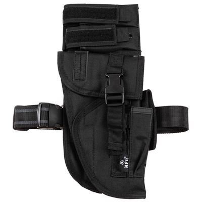 Puzdro na zbraň Tactical pravé stehenné ČIERNE