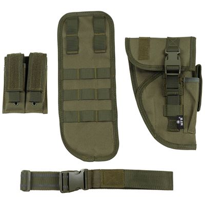 Puzdro na zbraň Tactical pravé stehenné ZELENÉ