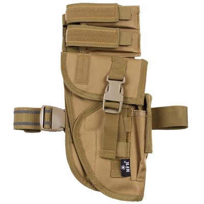 Puzdro na zbraň Tactical pravé stehenné COYOTE