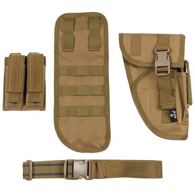 Puzdro na zbraň Tactical pravé stehenné COYOTE