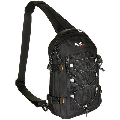 Batoh COMPACT SLING cez jedno rameno ČIERNY