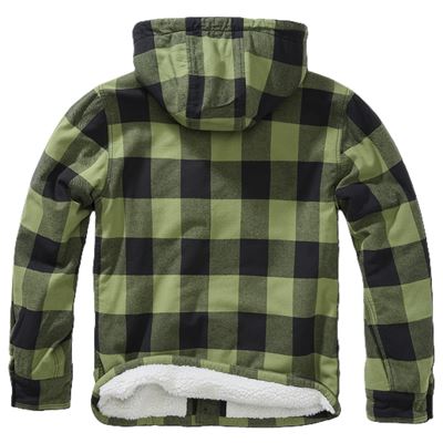 Bunda Lumber Jacket Hooded ZELENO/ČIERNÁ