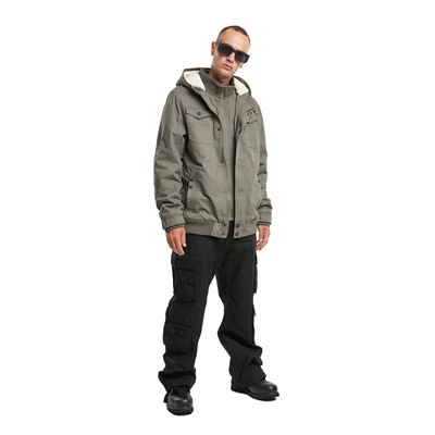 Bunda MEADOW zateplená OLIVE GREEN