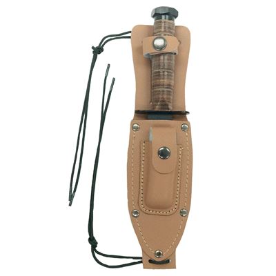 Nôž s koženým puzdrom US PILOT’S SURVIVAL ROTHCO 3277 3