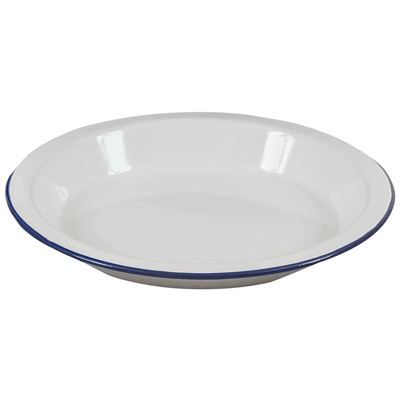 Tanier hlboký priemer 24 cm smalt BIELY/MODRÝ  CP228-WE 2