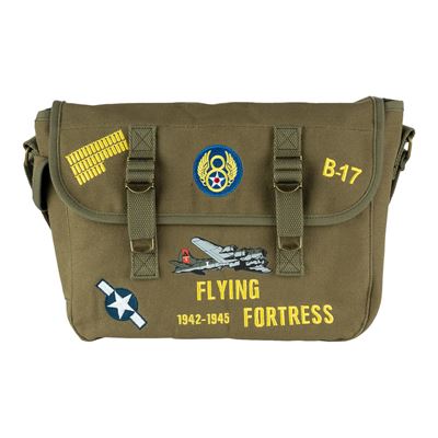 Taška cez rameno B-17 FLYING FORTRESS plátená