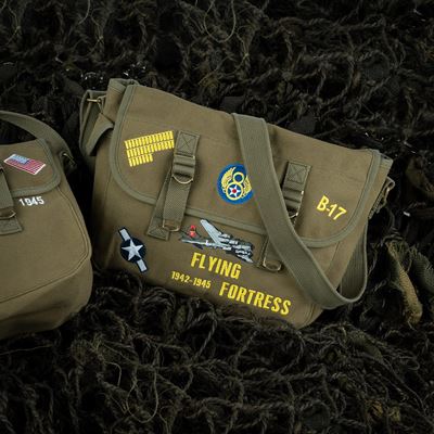 Taška cez rameno B-17 FLYING FORTRESS plátená
