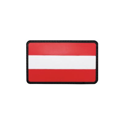 Nášivka RAKÚSKO 8x5 cm velcro plastová FAREBNÁ