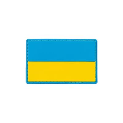 Nášivka UKRAJINA 8x5 cm velcro plastová FAREBNÁ