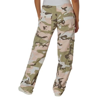 Nohavice dámske VINTAGE PINK CAMO