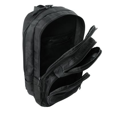 Batoh TACTICAL TRAVELER cez rameno MIDNIGHT BLACK CAMO