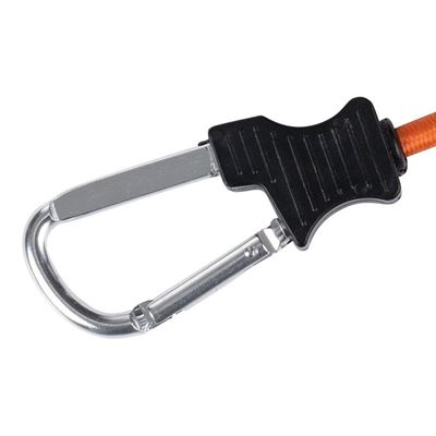 Gumička 60 cm s karabínami, 2 kusy, ORANŽOVÁ FOSCO 419201-OR 2
