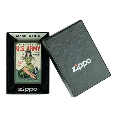 Zapaľovač ZIPPO U.S. ARMY Enlist Pin Up benzínový ZIPPO 421380 2