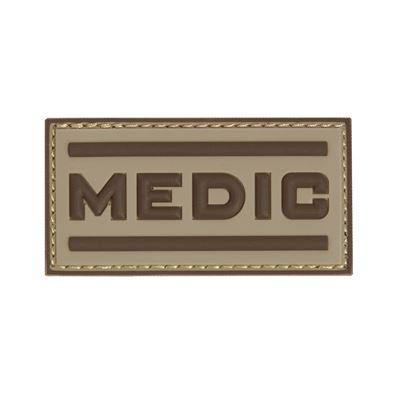 Nášivka velcro 3D plastová MEDIC DESERT
