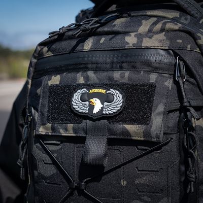 Nášivka 3D plastová 101st Airborne s krídlami