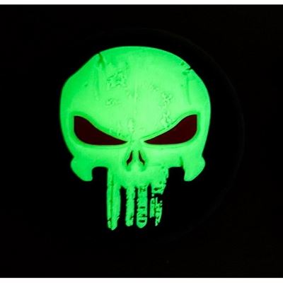 3D plastová nášivka PUNISHER RED EYES na suchý zips GLOW IN THE DARK 101INC 444190-7573 2