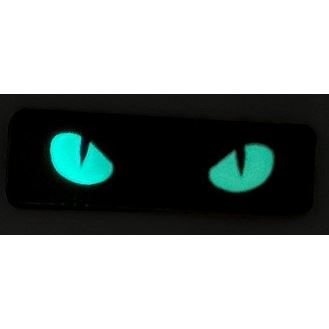 Nášivka CAT EYES velcro COYOTE - GLOW IN THE DARK
