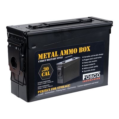 Debna na muníciu CAL.30 LEBKA A SKRÍŽENÉ HNÁTY ČIERNA