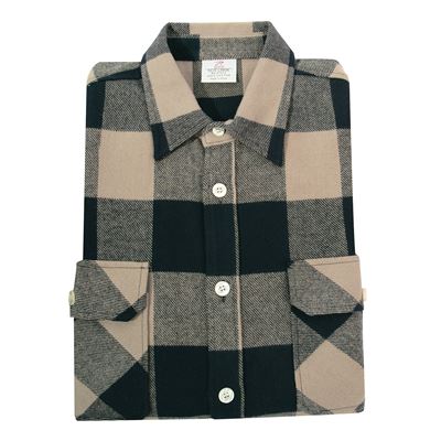 Košeľa drevorubačská FLANNEL kockovaná COYOTE BROWN