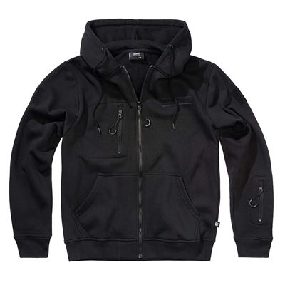 Taktická mikina na zips s kapucňou Tactical Sweat Jacket ČIERNA