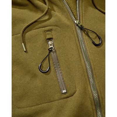 Taktická mikina na zips s kapucňou Tactical Sweat Jacket ZELENÁ BRANDIT 5033-15001 5
