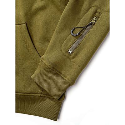 Taktická mikina na zips s kapucňou Tactical Sweat Jacket ZELENÁ BRANDIT 5033-15001 5