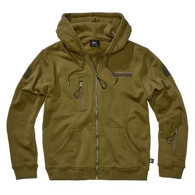 Taktická mikina na zips s kapucňou Tactical Sweat Jacket ZELENÁ