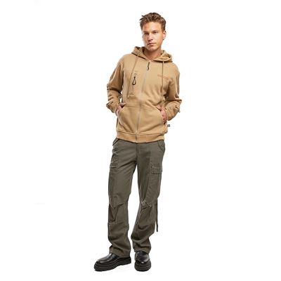 Taktická mikina na zips s kapucňou Tactical Sweat Jacket COYOTE BRANDIT 5033-20070 7
