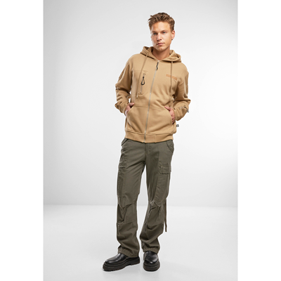 Taktická mikina na zips s kapucňou Tactical Sweat Jacket COYOTE BRANDIT 5033-20070 4