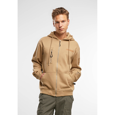 Taktická mikina na zips s kapucňou Tactical Sweat Jacket COYOTE BRANDIT 5033-20070 3