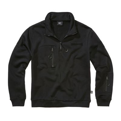 Taktická mikina s ¾ zipsom Tactical Sweat Troyer ČIERNA