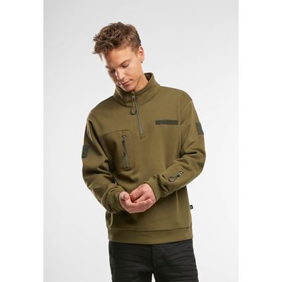 Taktická mikina s ¾ zipsom Tactical Sweat Troyer ZELENÁ BRANDIT 5034-15001 3