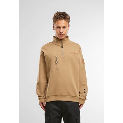 Taktická mikina s ¾ zipsom Tactical Sweat Troyer CAMEL-COYOTE BRANDIT 5034-20070 3