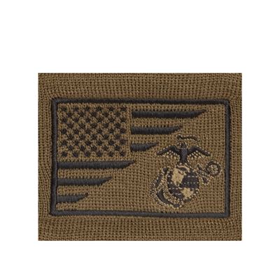 Čiapka WATCH vlajka USA/USMC pletená COYOTE