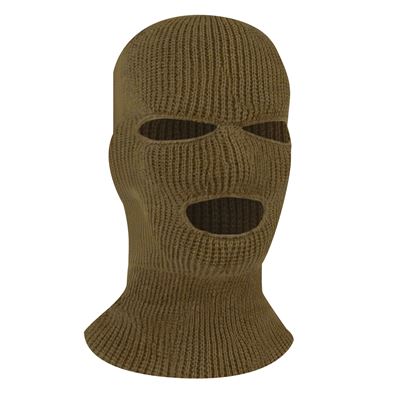 Kukla s 3 otvormi pletená COYOTE BROWN ROTHCO 5439 3